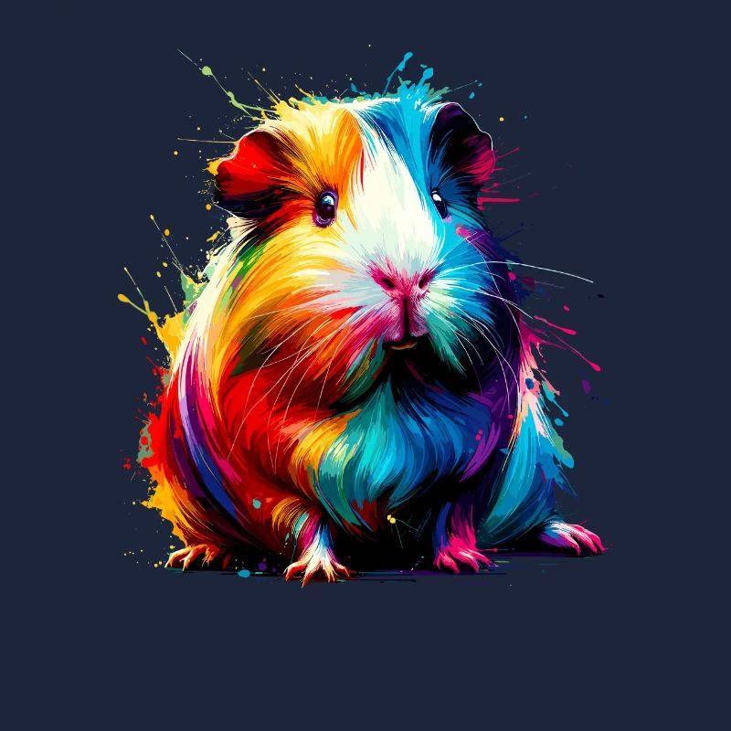 Splash Art coloré cochon d’Inde amant cochons d’Inde