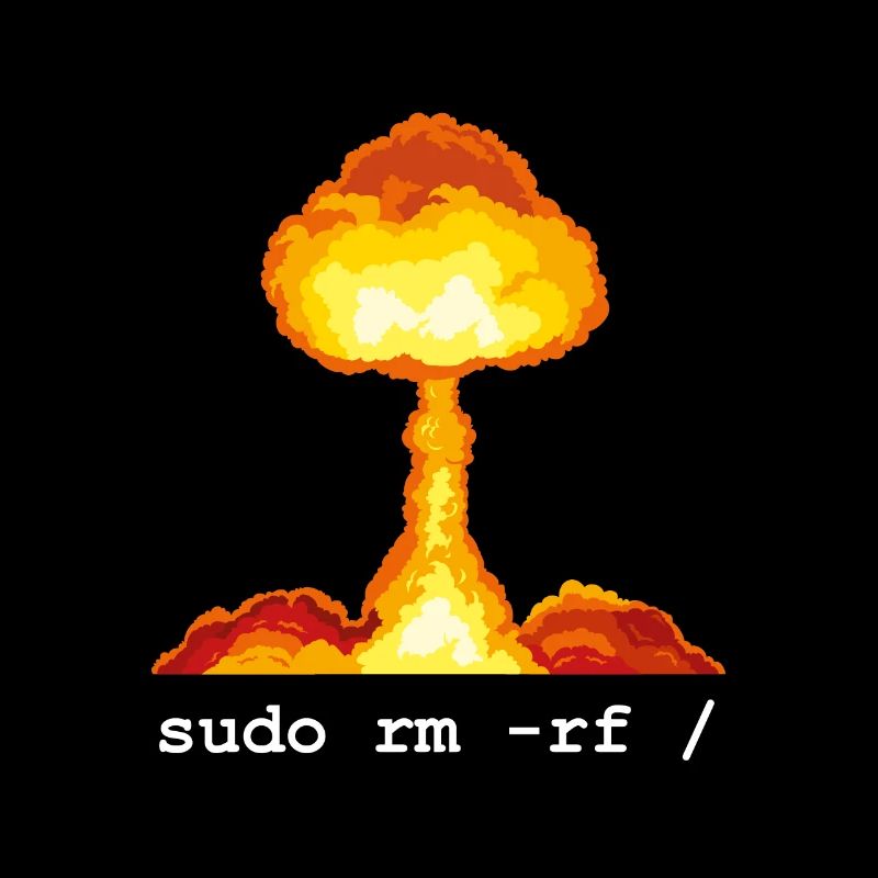 Linux Funny Linux Command Sudo RM RF für Männer