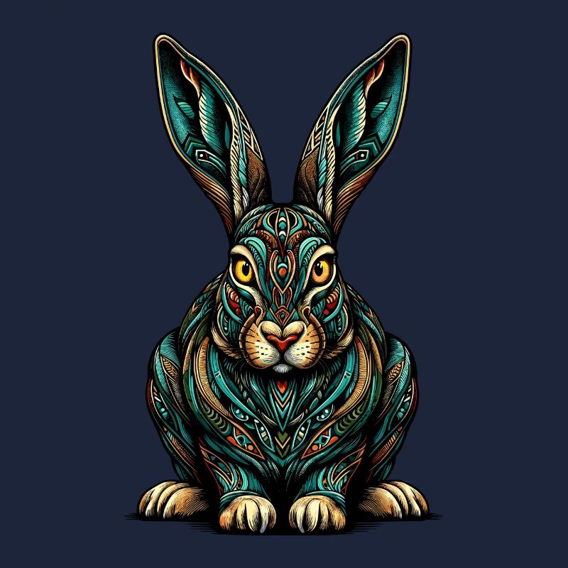 Mandala Art Jackrabbit Jackrabbits