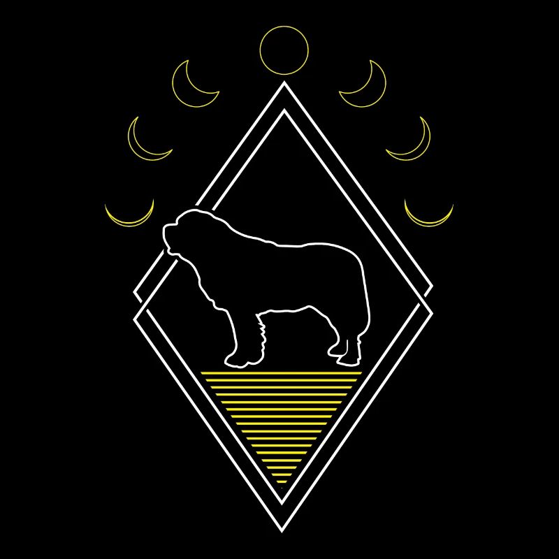 Saint Bernard Abstract Moon Phases