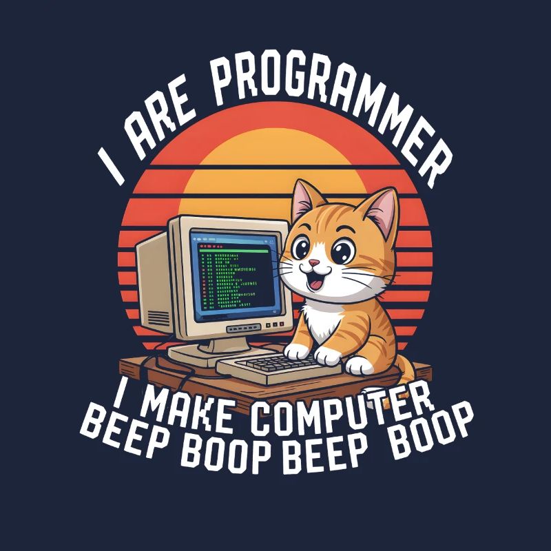 Ich bin Programmierer Ich mache Computer Beep Boop
