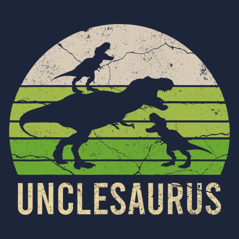 Onkel Dinosaurier Daddy 2 Zwei Kinder Unclesaurus