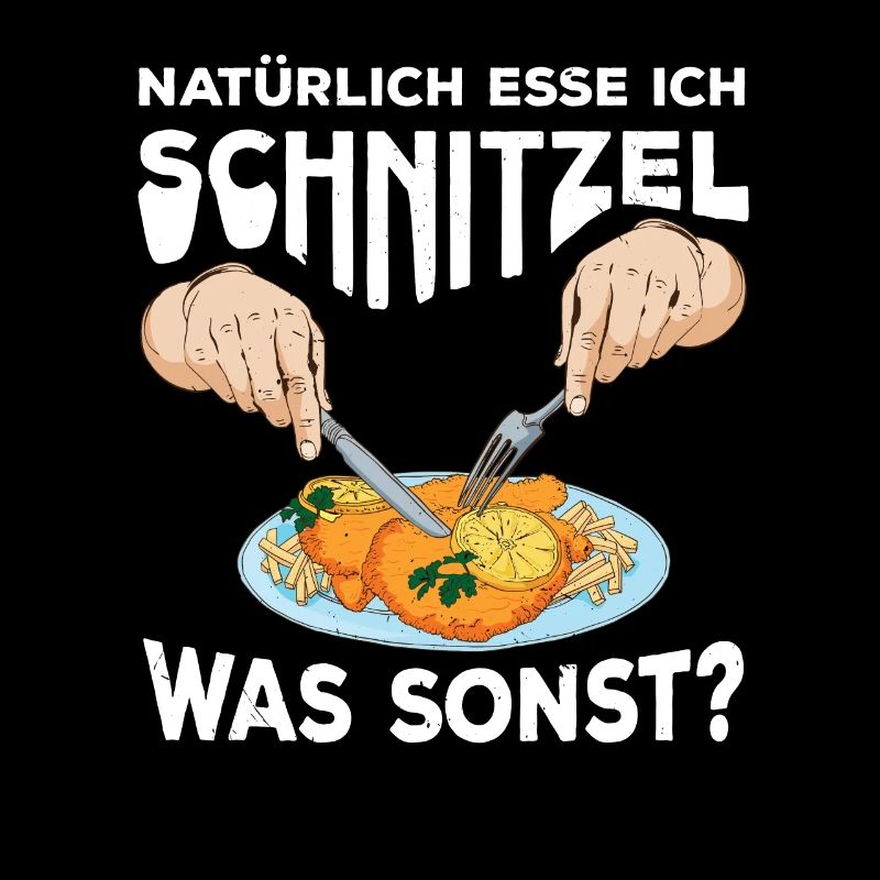 Natürlich esse ich Schnitzel