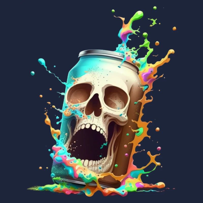 Bierdose Totenkopf Explosion