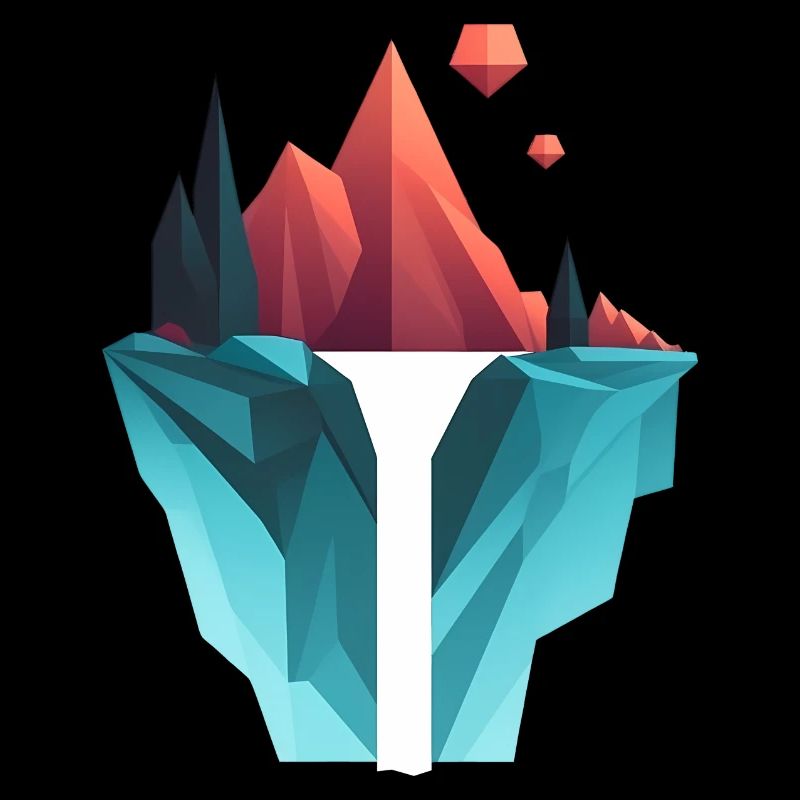 Low Poly Waterfall