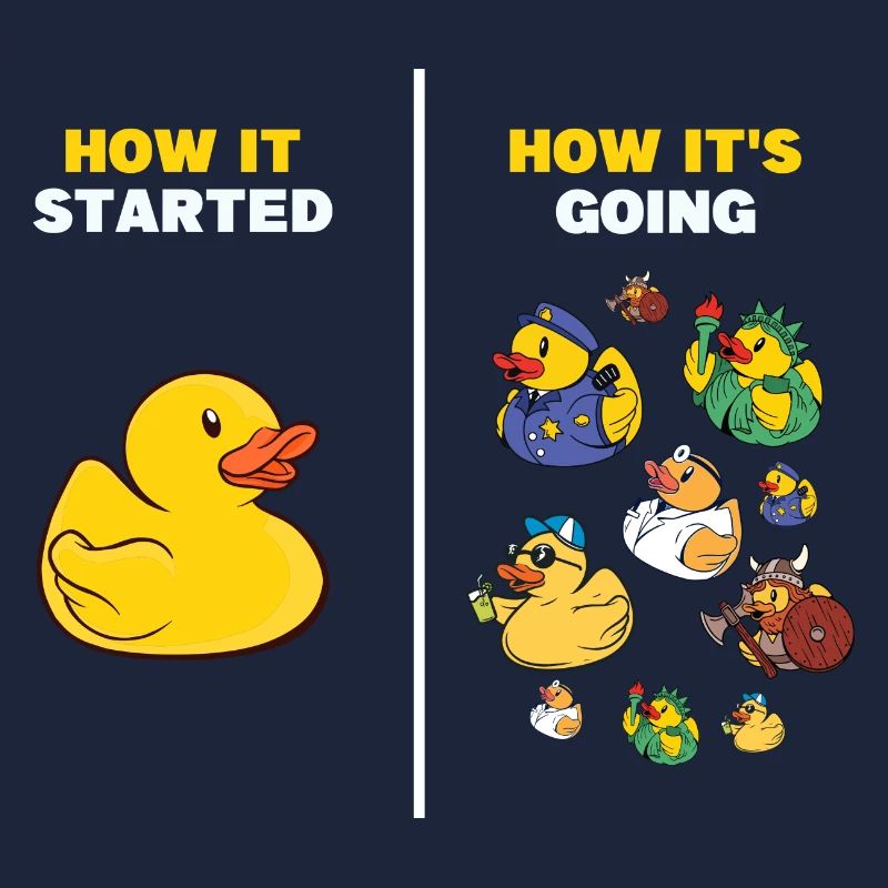 Comment ça a commencé Yellow Bath Duckling Duckie Rubber