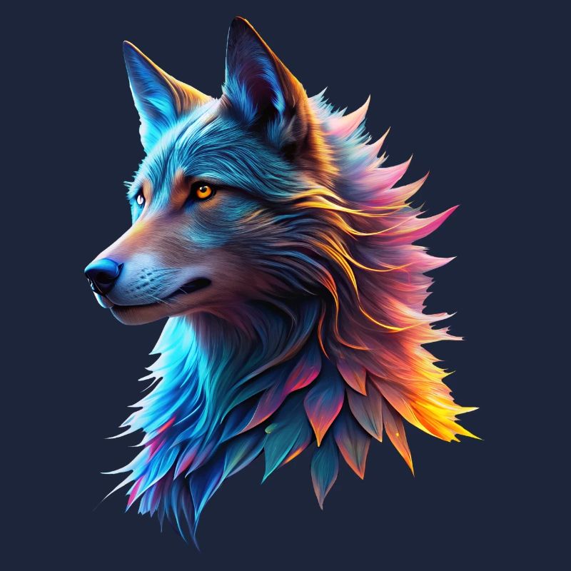 Fantasy wolf head