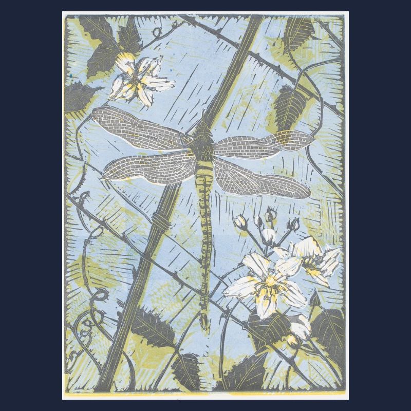 Dragonfly on Bramble Danielle Stretch