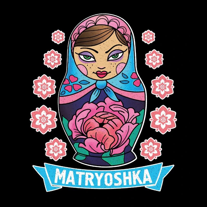 Russie URSS Matryoshka Poupée Uschanka