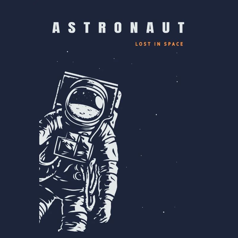 Astronaute perdu dans l'espace