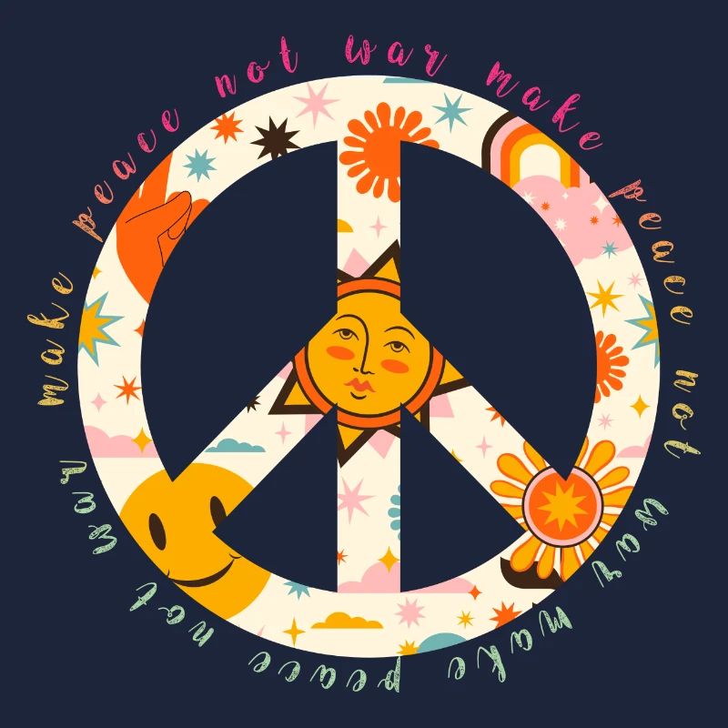 Make Peace not War - Peace Zeichen - Frieden