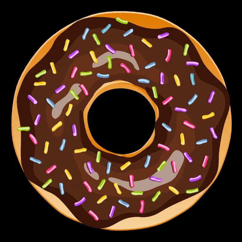 donut drawing dessert donuts cake pastry 17 A