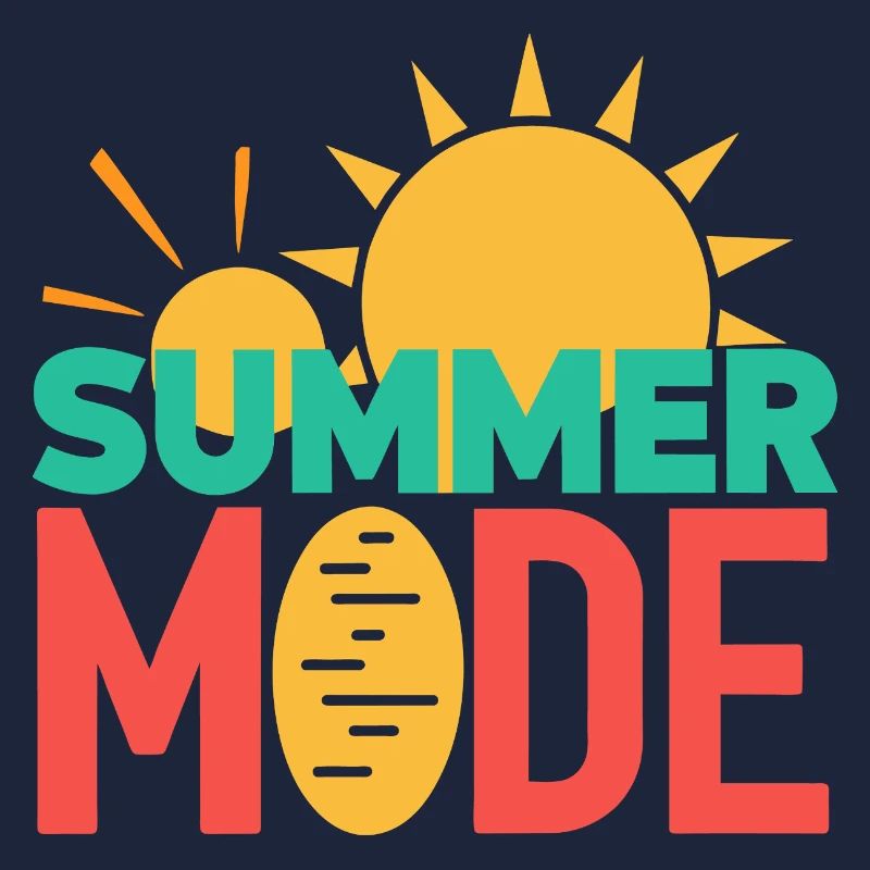 Mode été activé - Conception typographique colorée