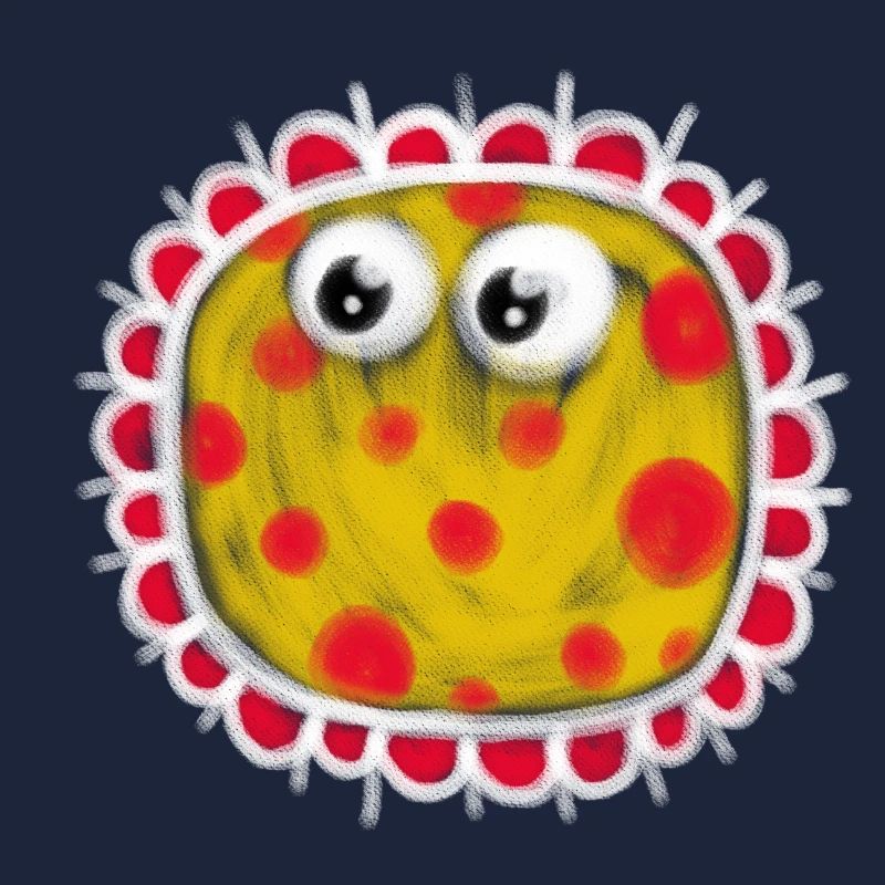 Funny Chalk Microbe