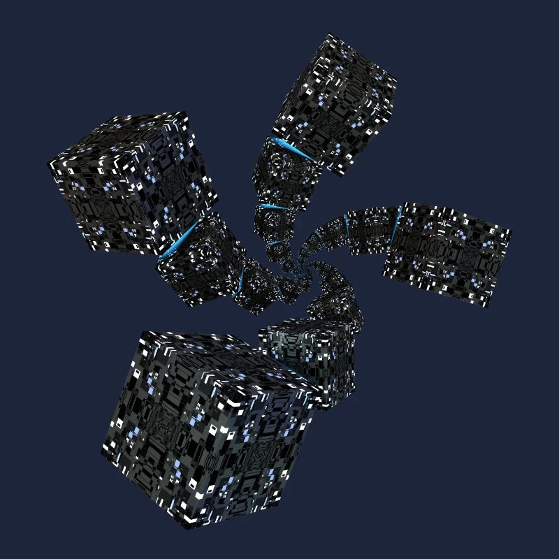 Sci Fi Spiral Cubes
