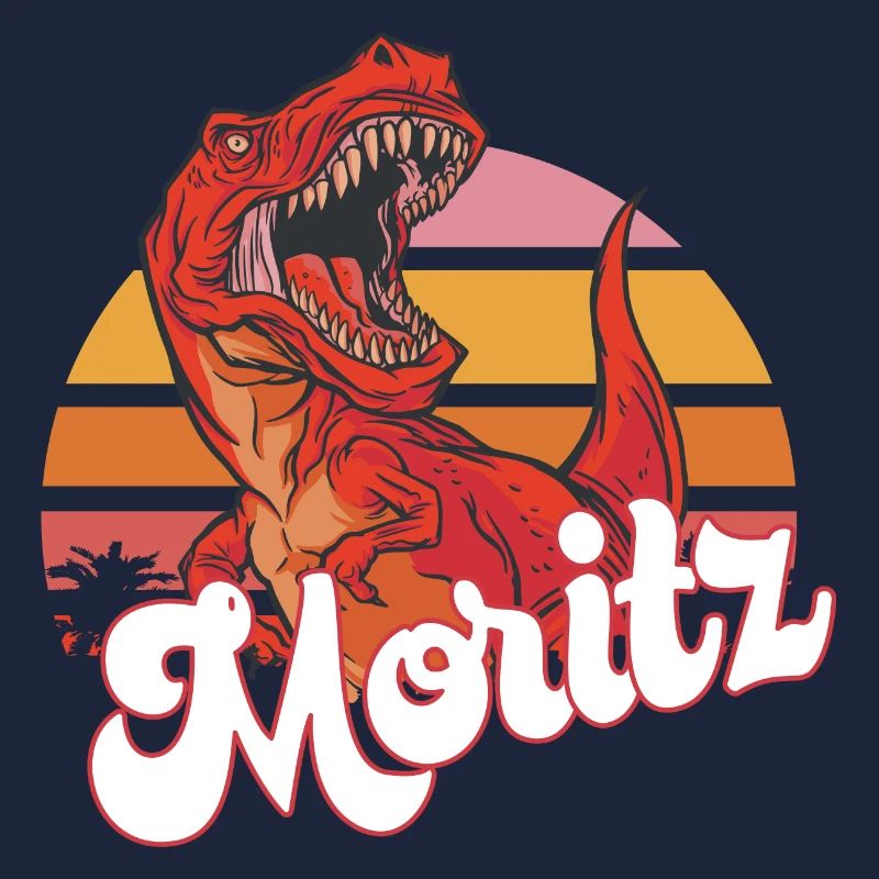 MORITZ - Beau prénom de garçon avec T-REX Dino