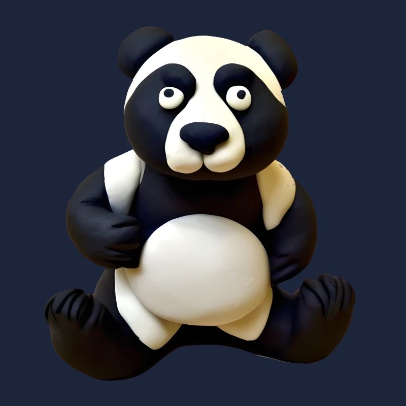 Panda aus Knete