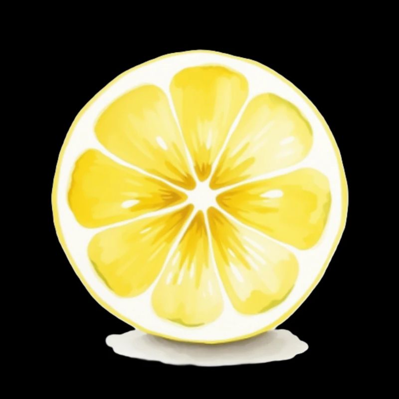 Bemalte Zitrone