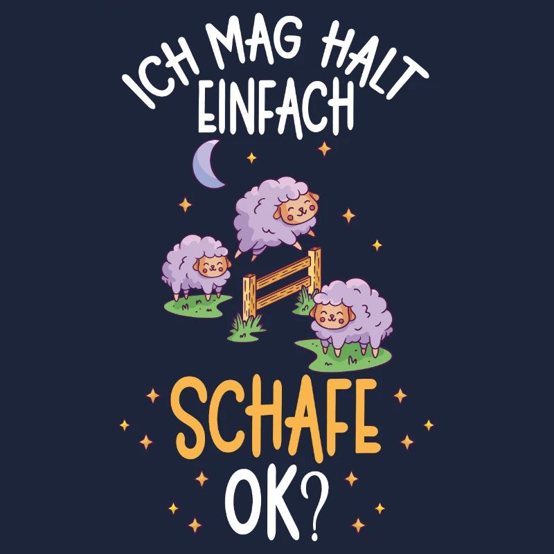 Schaf Schäfchen Schafe - Ich mag halt einfach Scha