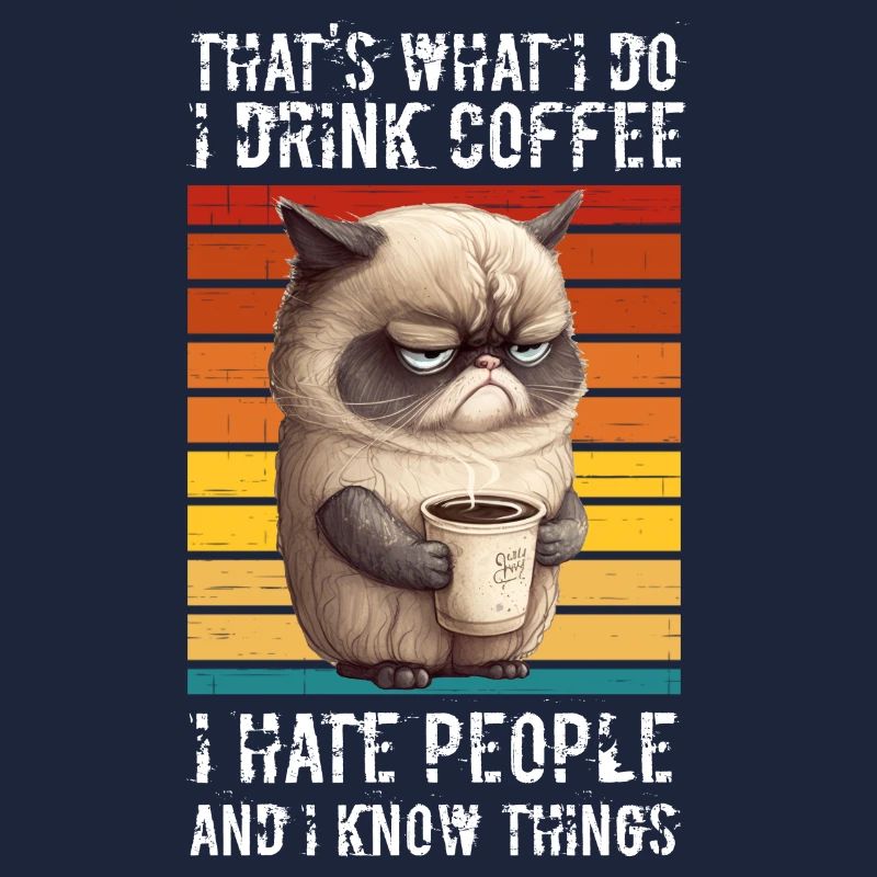 Drink Coffee, Hate People, Know things