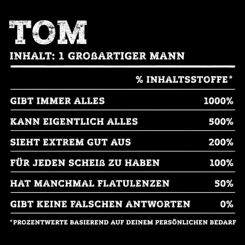 Tom Großer Mann First Name