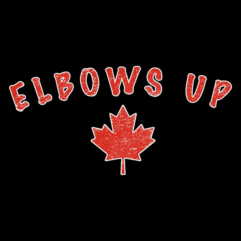 Support Canada – Elbows Up with Maple Leaf