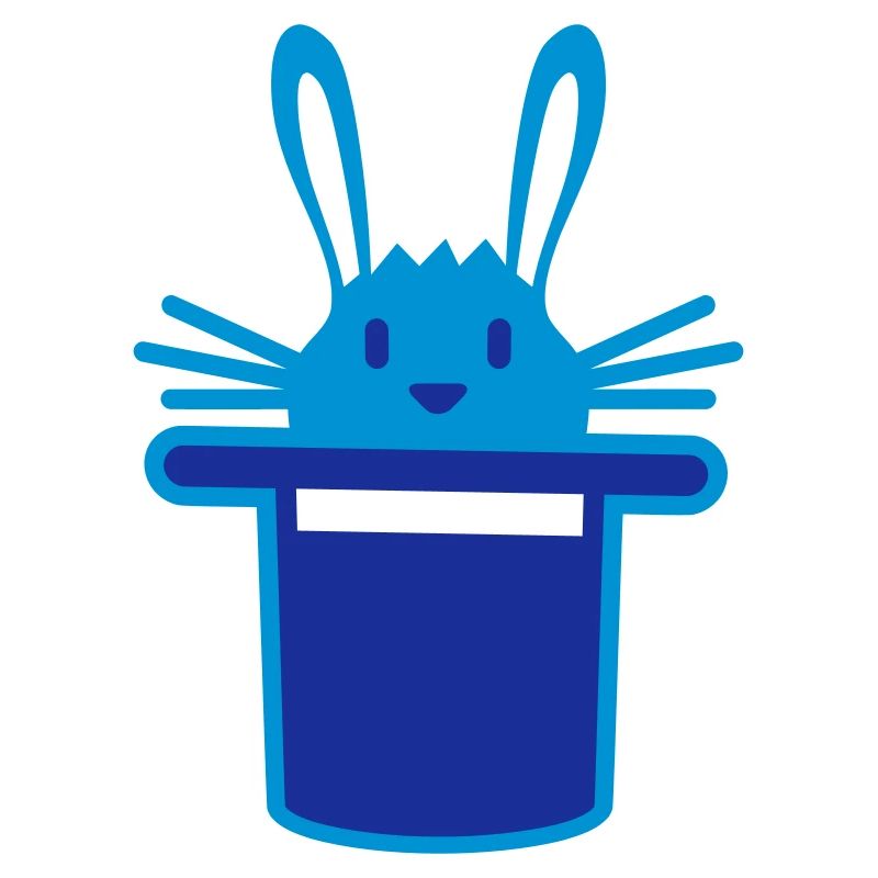 Lapin Chapeau Haut de forme Sorcier Lapin Sorcier Mignon