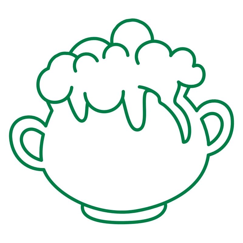 Cauldron with bubbling potion