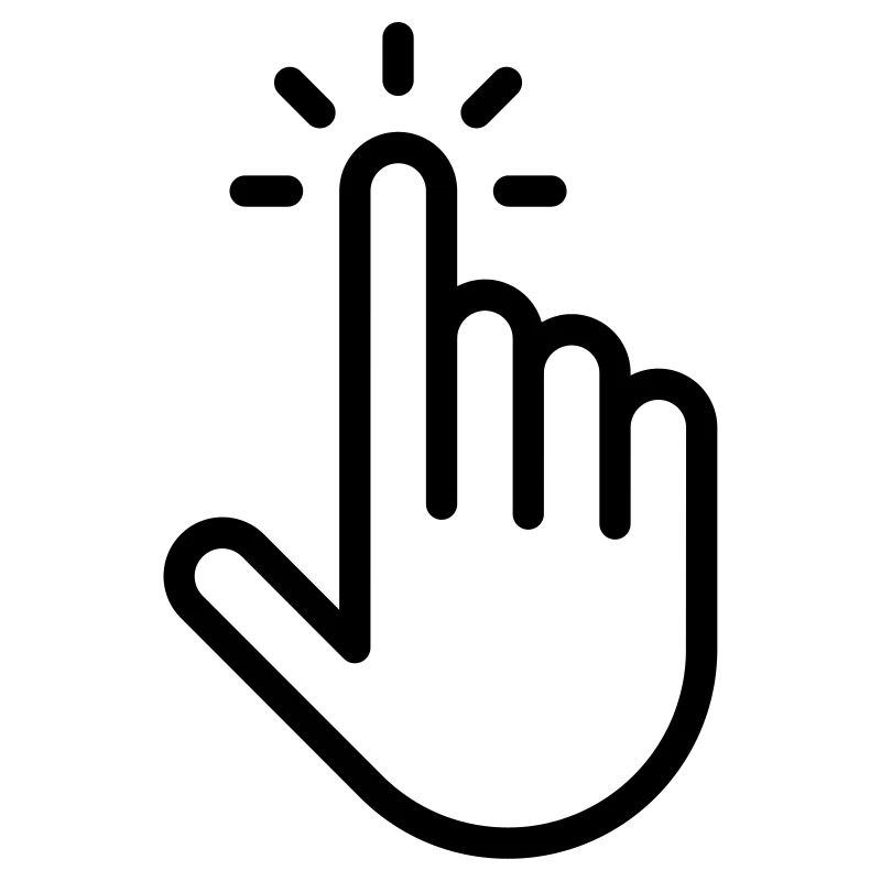 Mouse pointer hand digital