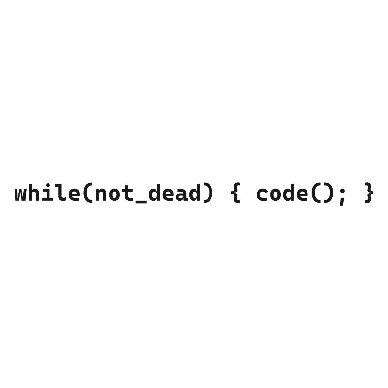 while not dead code