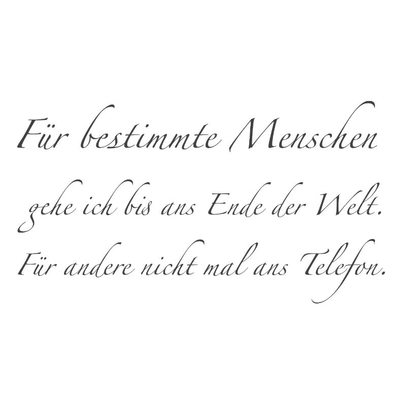 für bestimmte Menschen