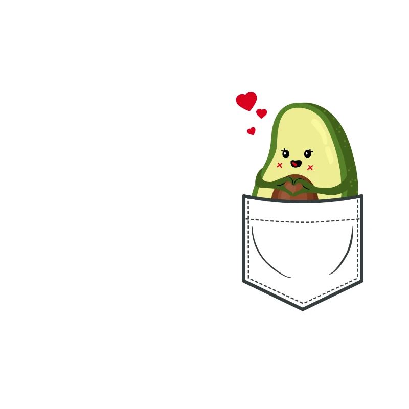 Avocado in Brusttasche