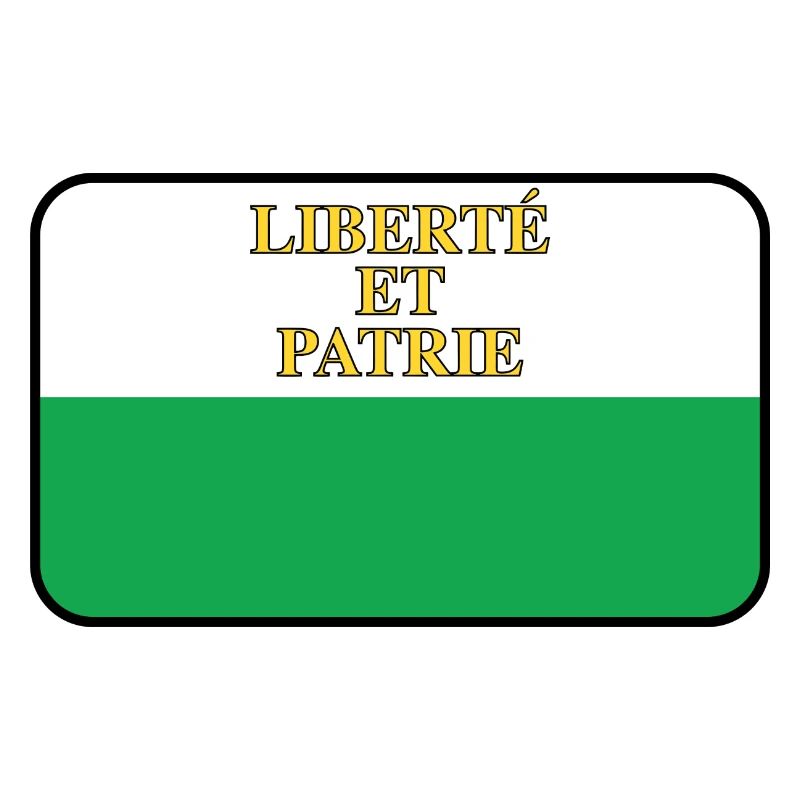 Flaggenvignette oder Logo der Waadt