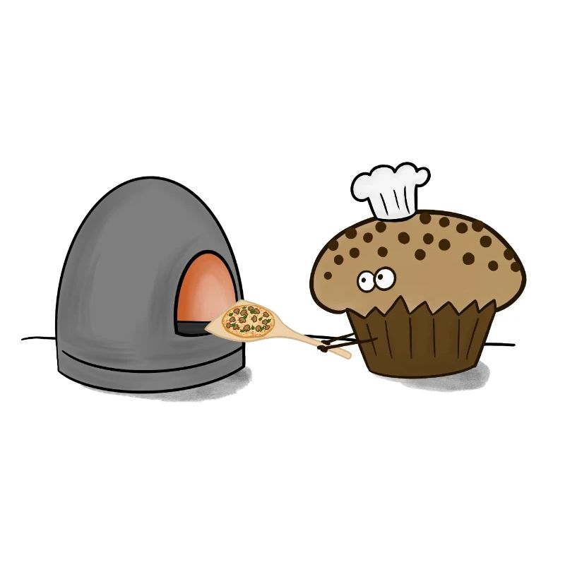 Muffin der Pizzabäcker