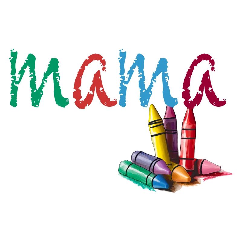 Mama - Kreide bunt