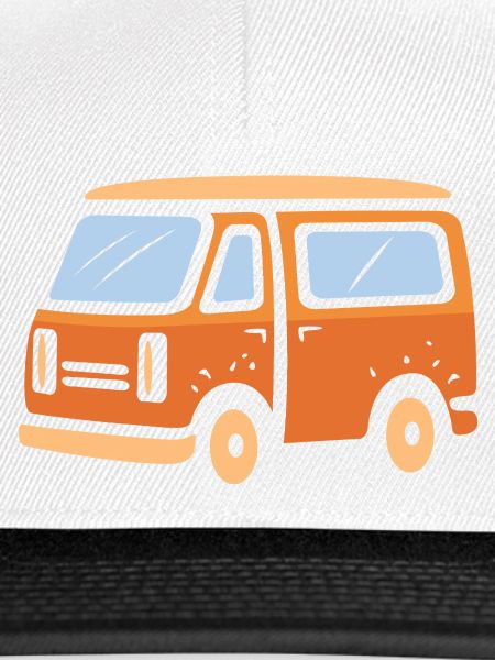 Retro Camper Van Cartoon Illustration