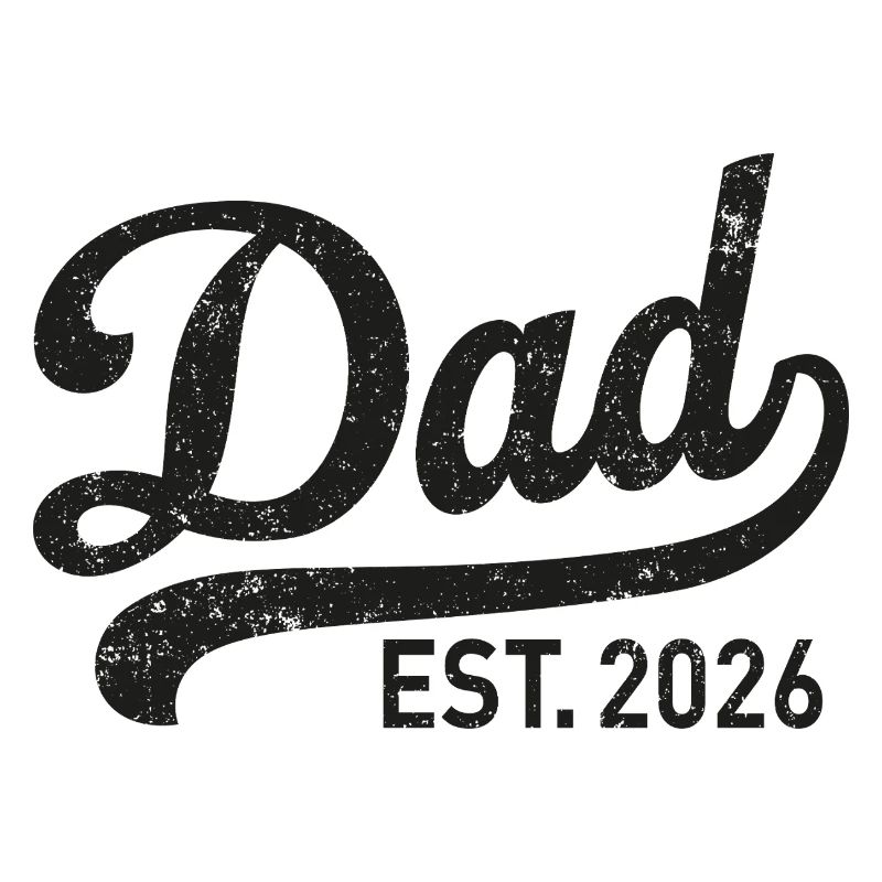 Dad Est. 2026 Rétro Script
