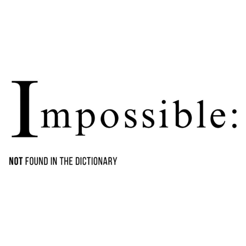 Impossible Text design