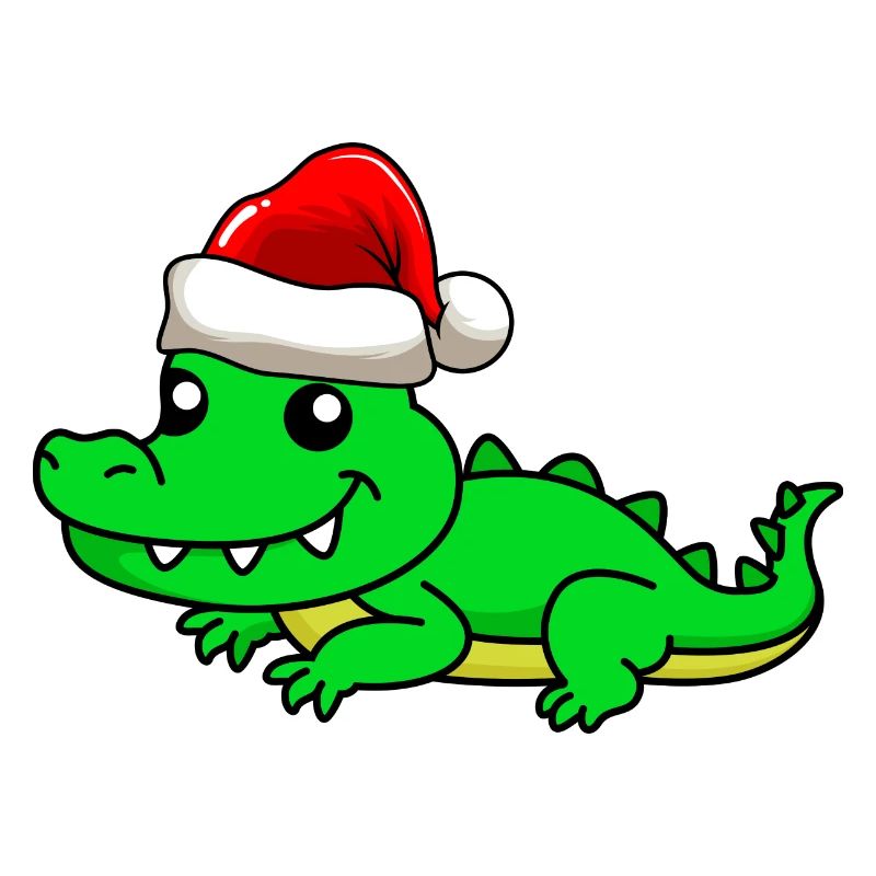 Alligator Weihnachten Comic
