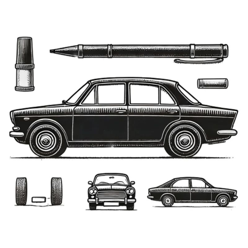 Schwarzer Oldtimer
