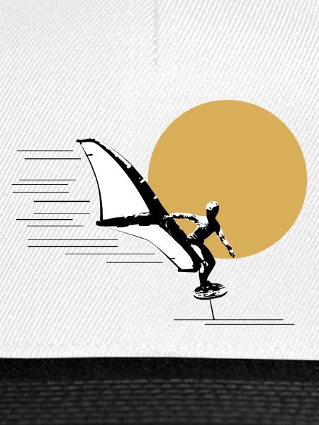 Wingfoiler vor Sonne