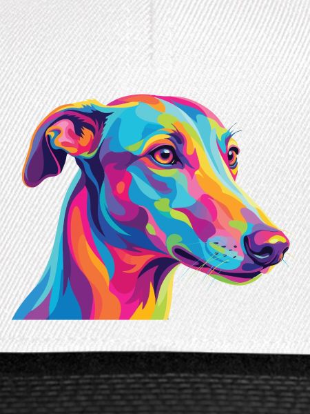 Aquarell Windhund Bunte Windhund-Kunst