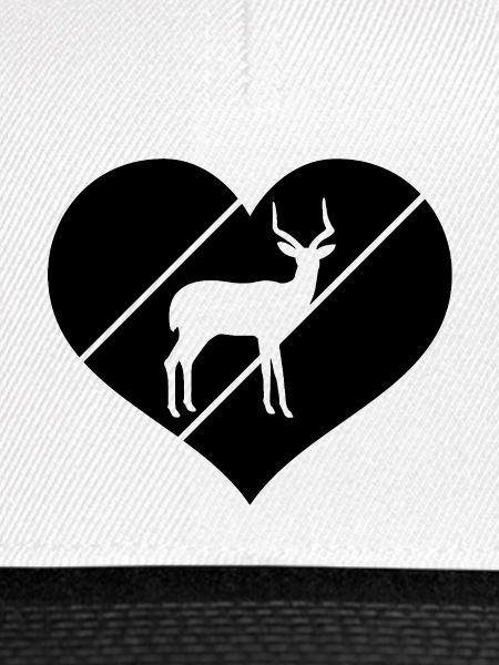 Antilope Silhouette Herz