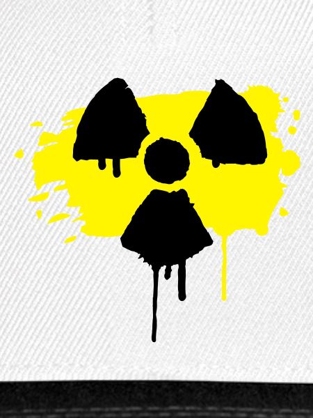 Radioaktiv Zeichen als Graffiti