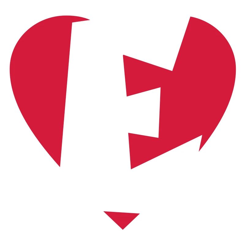I love E - Herz E - Buchstabe E