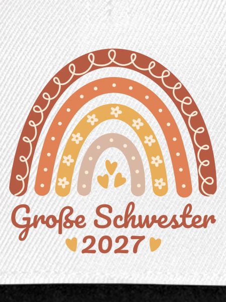 Große Schwester 2027 Boho Regenbogen 