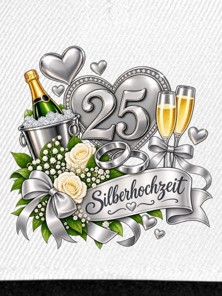 25. Silberhochzeit Festdesign