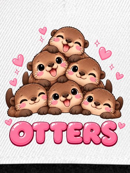 Süße Otter Freunde Cartoon