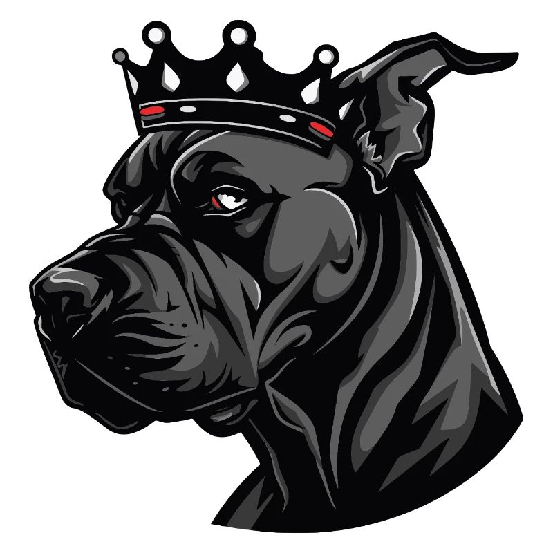 Great Dane Hund Krone