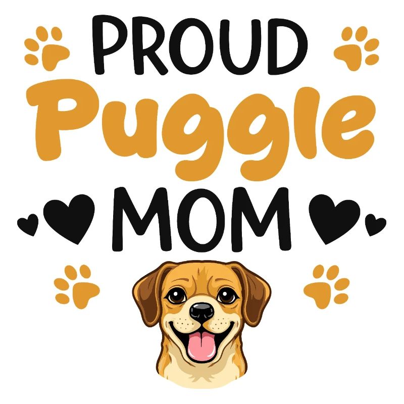 Stolze Puggle Mutter, Puggle